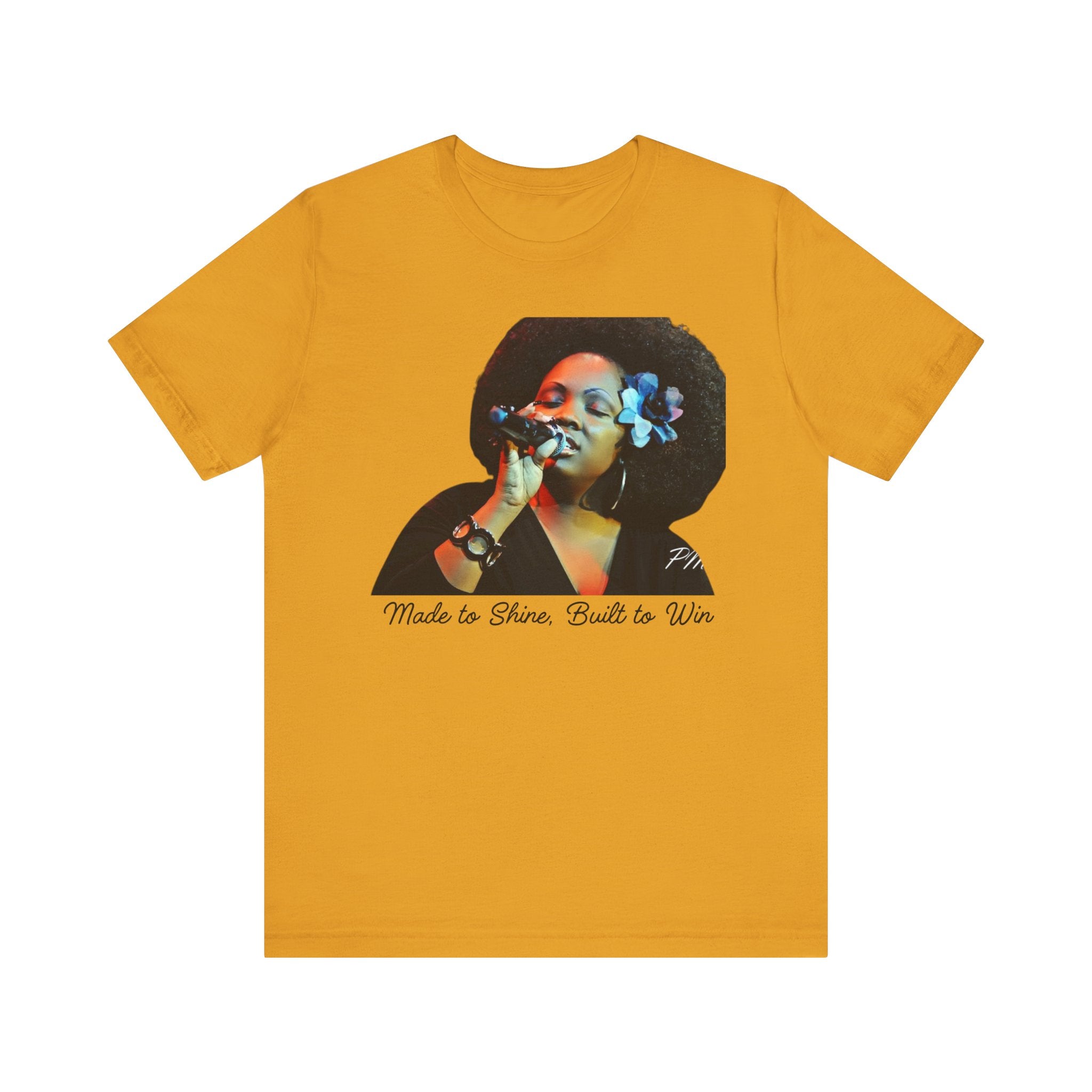 Empowerment T-Shirt – 'Made to Shine, Built to Win' Motivational Graphic Tee